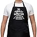 Savvy Designs BBQ Aprons for Men Cooking Kitchen Funny Apron - The Grill Master, The Man The Myth The Legend - Adjustable, Black with Pockets