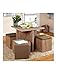Simple Living 5-piece Baxter Dining Set with Storage Chair Ottomans (Taupe)