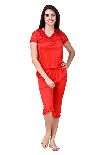 freely women's honeymoon satin nighty set - pack of 6