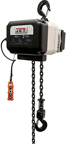 JET VOLT Series Electric Chain Hoist 2 Ton, 15 Ft. Lift, 1/3 Phase, 230V