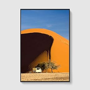 Framed Canvas Home Artwork Decoration Desert Canvas Wall Art for Living Room, Bedroom - 16x24 inches