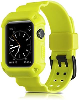 Apple Watch Band 38mm,Wetben Soft TPU Replacement Sports Band for Apple Watch Series 3 Series 2 Series 1 (Yellow) …