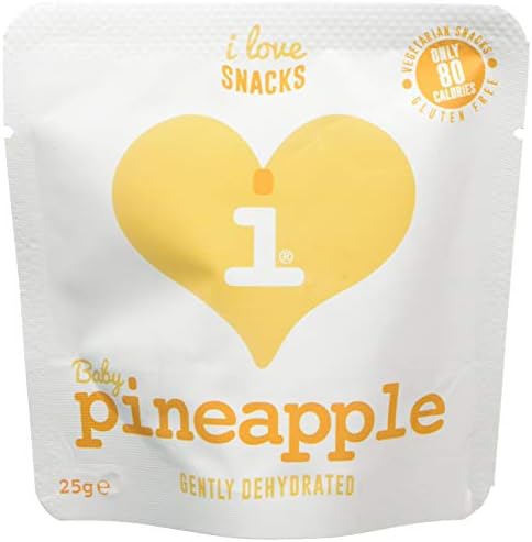 I Love Snacks Gently Dehydrated Baby Pineapple 25g(Pack of 12)