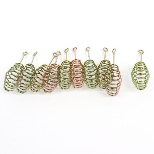 uxcell-10-Pcs-Bronze-Tone-Replacement-Metal-Feeder-Coil-Spring-for-Fishing