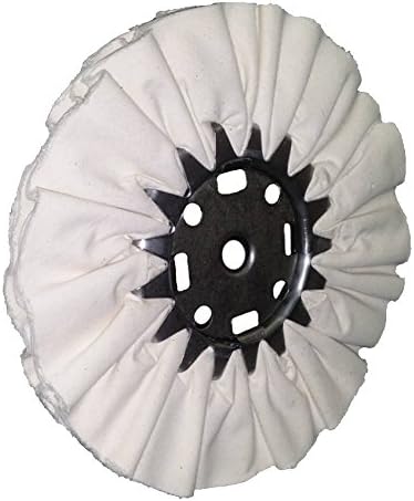 Divine Brothers 30001300 16 Ply Cutmaster Cotton Buff, 12-Inch Diameter, 5-Inch Center, White