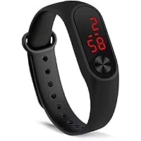 Glamexy Digital Black Dial Men's Watch