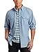 Carhartt mens Long-sleeve Lightweight Chambray Button-front Relaxed-fit S202 (Big & Tall) button down shirts, Blue Chambray, 3X-Large US
