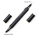 Dainayw Skin Tone Markers, Dual Tip Alcohol Marker Pens,Colorless Blender, Professional Sketching Pens for Drawing, Face, Portrait, Illustration Manga Drawing Comic Books, 12-Pack