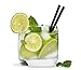 Jumbo Black Drinking Cocktail Straws: Made in USA, BPA Free: (5.75