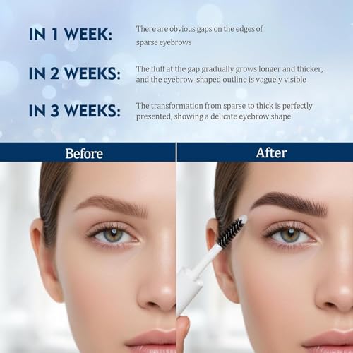 Eyebrow Growth and Density Serum, Intensive Care for Eyebrows and Eyelashes, Growing Eyelashes, Eyelash Serum, Densifier Eyebrows, Concentrated and Gentle Formula 4 ml