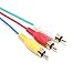 GBSELL 5ft HDMI Male to 3 RCA Video Audio AV Cable Cord Adapter for TV HDTV DVD 1080P