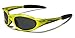 Polarized Xloop Sport Cycling Fishing Golf Wrap Around Running Sunglasses + Monogram Microfiber Pouch (Margarita)