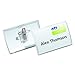 Durable Office Products Click-Fold Convex Badges (821419), Transparent, Pack of 25
