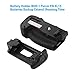 Powerextra MB-D16 Vertical Battery Grip for Nikon D750 DSLR Camera with Infrared Remote Control Compatible with EN-EL15 Battery or 6 PCs AA-Size Batteries