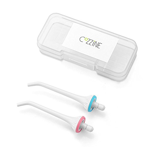 Water Flosser Tips, Cozzine Water flosser Cordless Oral Irrigator 2 Pack Replacement Tips, IPX7 Waterproof Rechargeable Flosser - Thumbnail 3