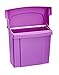Alpine Sanitary Napkins Receptacle 5 x 9 x 12 in - Hygiene Products, Tampon & Waste Disposal Container - Durable ABS Plastic - Seals Tightly & Traps Odors -Easy Installation Hardware Included (Purple)