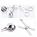 IMEIJU 2 PCS None-Stick, Stainless Steel Meat Baller, Cake Pop Meatball Maker Ice Tongs, Cookie Dough Scoop for Kitchen. (1.78