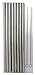 CocoStraw 8 Stainless Steel Wide Smoothie Straws Large Straight Frozen Drink Straw - 4 Pack + Cleaning Brush (8)