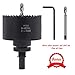 Acekit 3 Inch Hole Saw, 76mm BI-Metal Hole Cutter With 1/2 Inch Hex Shank Arbor Drill Bit For Wood Plywood Laminated PVC Board,Plastic Pipe,Aluminum Alloy And Metal Sheet