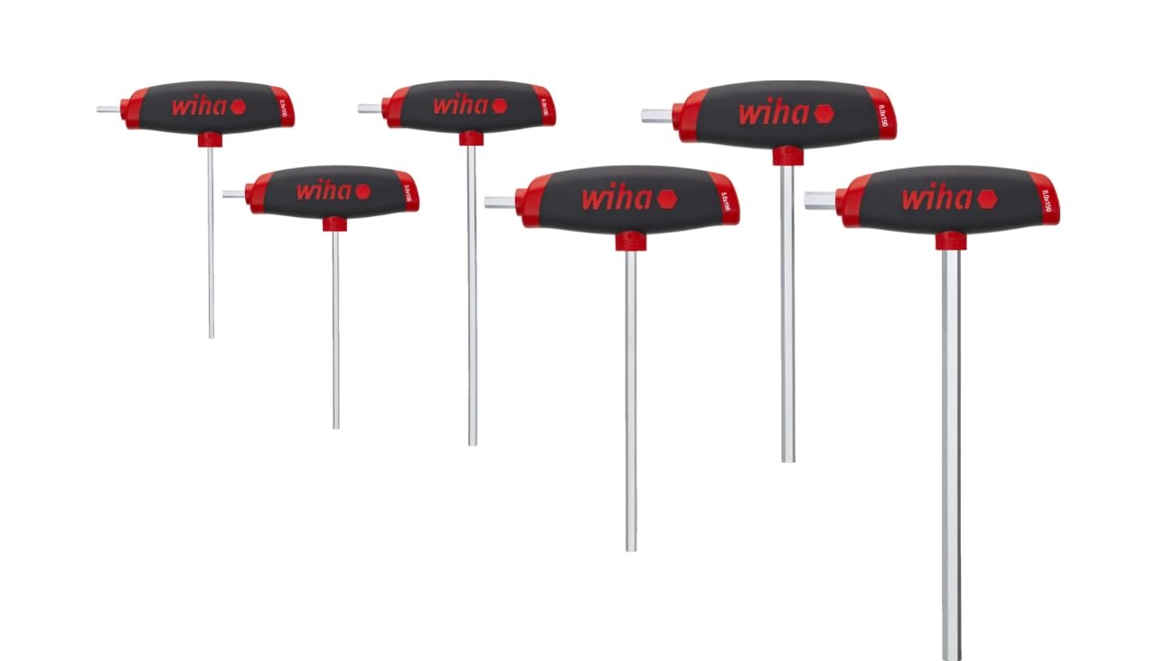 Wiha 45620 FIX2589 26247 Hexagonal Screwdriver Set with ComfortGrip, 6 Pieces