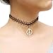 LUNIWEI Tattoo Choker Stretch Necklace Black Retro Henna Vintage Elast...
