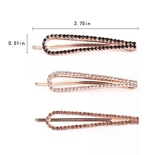 image for SHANGXING 14 Pcs Rhinestone Bobby Pins Crystal Hair Pins Crystal Bobby
