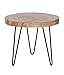 East at Main Phillip Brown Teakwood Accent Table, (22x22x19)