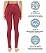 QUEENIEKE Women Yoga Leggings Workout Tights Running Pants Size M Color Red Long