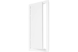 ECOPRO VENT 8inch x 16inch White Plastic Access Panel. Service Shaft Door Panel. Plumbing, Electricity, Heating, Alarm Wall Access Panel Drywall. Bathroom Services Access Hole Cover. (8inch x 16inch)