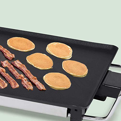 Electric Griddles with CoolTouch Rubber Grip Handles Nonstick, for