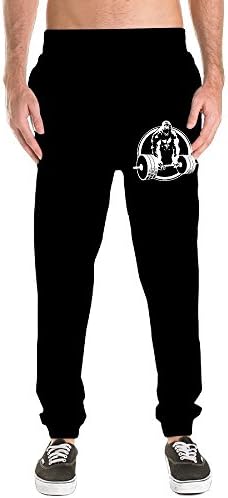 Mens Fashion Gorilla Lifting Convergent Bottom Fallow Pants