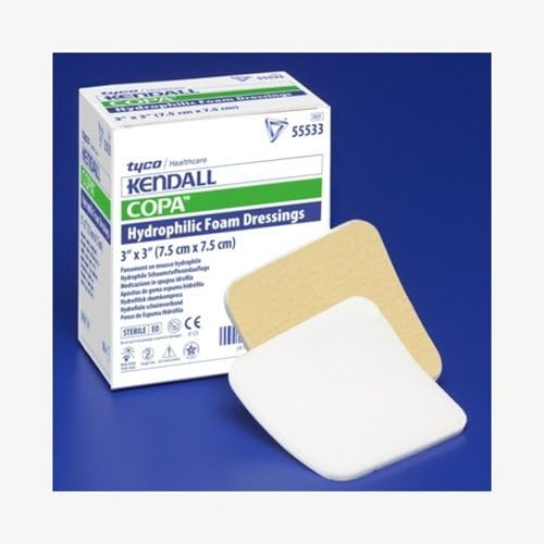 Kendall Copa Hydrophilic Foam Dressing : 4x8in. Case of 50