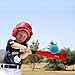 Aoneky Min Foam Baseball Bat and Ball for Toddler - Indoor Soft Super Safe T Ball Bat Toys Set for Kids Age 2 Years Old, Best Gift for Children, 16.5 inch (Red Bat and Yellow Ball)