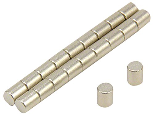 Samarium Cobalt Magnet for Manufacturing, Motor Engineering, Guitar Pickups and High Temperature Applications - 4mm dia x 5mm thick - 0.44kg Pull - Pack of 200