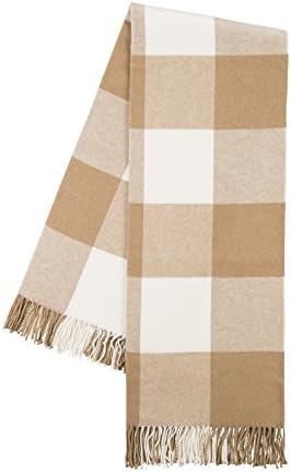 Lands Downunder Caramel Buffalo Check Throw