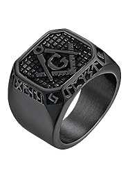 FaithHeart Vintage Viking Runes Rings for Men