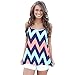 Chicnova Women's Summer Chevron Pattern Spaghetti Strap Sleeveless Shirt Vest Tops