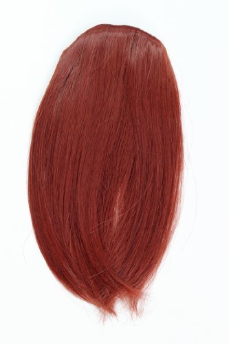Hair Piece Bangs Fringe synthetic fiber red dark red YZF-1088HT-35