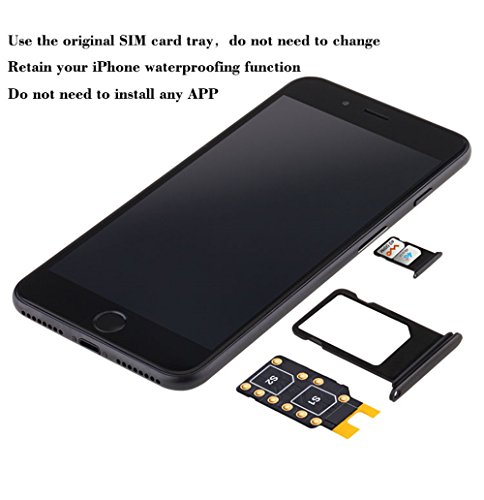 Dual Sim Card Adapter Sets For Iphone X 8 7 6s 6 Plus Gvkvgih