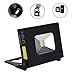 V.MAX 10W outdoor portable rechargeable LED spotlights cordless work light camping flood light SOS flashing emergency light gift light,400 Lumen 6500K USB 4400mAh Battery Weatherproof magnetic black