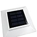 iGlow 4 Pack White Outdoor Garden 4 x 4 Solar LED Post Deck Cap Square Fence Light Landscape Lamp Lawn PVC Vinyl Plastic