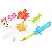 Emorefun Hook Fishing Toy Playset Various Fish and Crab Model Pretend Play Fun Bath Toy Basic Educational Development Table Game Birthday Gift Toy for Kids,Baby Toddlers