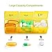 AUVON iMedassist Weekly Pill Organizer 3-Times-A-Day, Portable 7 Day Pill Box Case with Large Separate Compartments to Hold Medication, Vitamins, Fish Oil and Supplements.