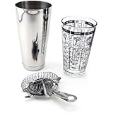 3 Piece Bar Cocktail Shaker Kit