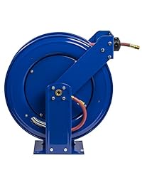 Coxreels   Carrete de manguera de aire, de máxima potencia, para camión, 300 PSI, modelo N° TSH N 375, 3 8 pulgadas ID de manguera, 75 pies de longitud. , 1