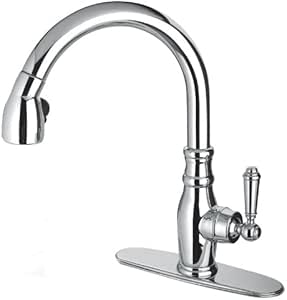 Pegasus USCR591ANTHD Old Fashion Pull-Down Spray Kitchen Faucet, Chrome