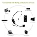 Zoweetek SHIDU UHF Wireless Microphone 2-in-1 Headworn and Handheld for Voice Amplifier, Speaker and Any AUX Audio Devices (SDMIC01)