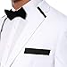 Ferrecci 38L Jersey BOY White & Black Slim Fit Tuxedo Blazer