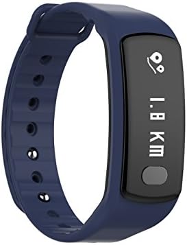 Smart Bracelet Heart Rate Measurement ECG Display, PWTT Electrode Blood Pressure Measurement Bracelet, Breathing Training, Motion monitoring, Information Preview Professional Bracelet (blue)