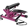 leikefitness-Premium-Portable-Twist-Stair-Stepper-Adjustable-Resistance-Twisting-Step-Fitness-Machine-with-Bands-and-LCD-Monitor-ST6610-2Purple LeikeFitness Premium Portable Twist Stair Stepper Adjustable Resistance, Twisting Step Fitness Machine with Bands and…